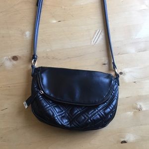 Black Quilted Crossbody